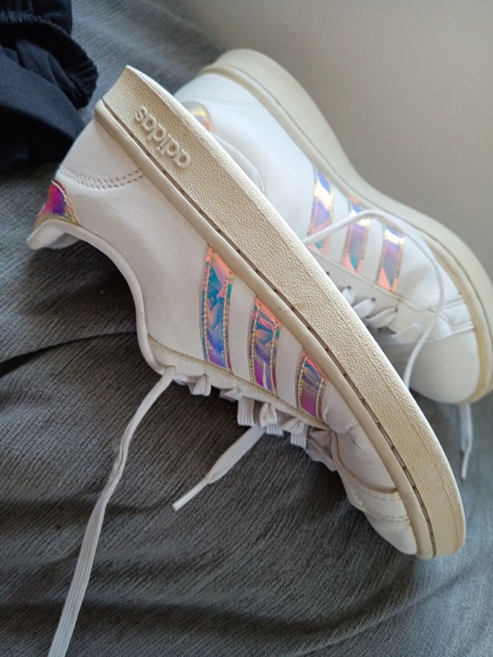 Baskets adidas taille 38 2/3 coloris blanc - photo numéro 9