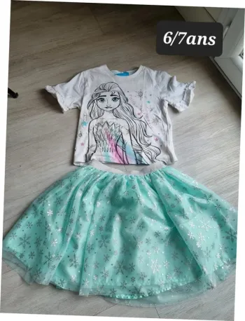 Ensemble reine des neiges 6/7ans