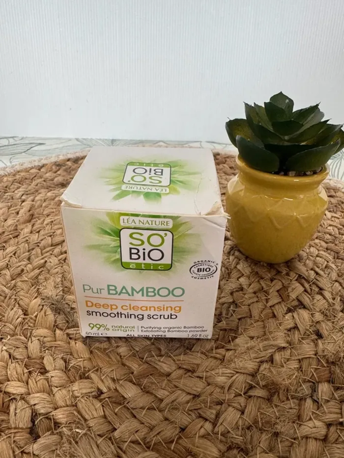 Léa Nature Gommage Visage Désincrustant - Pur Bamboo, 50 ml,