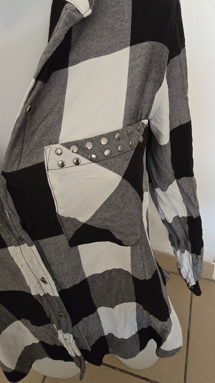 Chemise à carreaux zara taille M - photo numéro 3