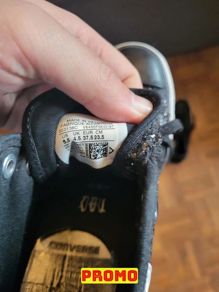 Jolies chaussures Converse taille 37.5 Ref 10IT091 - photo numéro 5