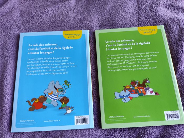 Lot 2 BD la colo des animaux premieres lectures 6 7 ans tomes 1+2 mathilde paris - photo numéro 3