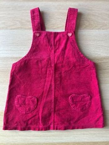 salopette robe en velour côtelé 