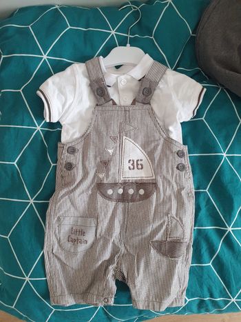 Ensemble polo salopette 18 mois