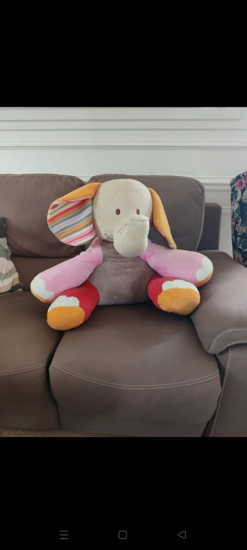 Peluche taille 60 cm éléphant
