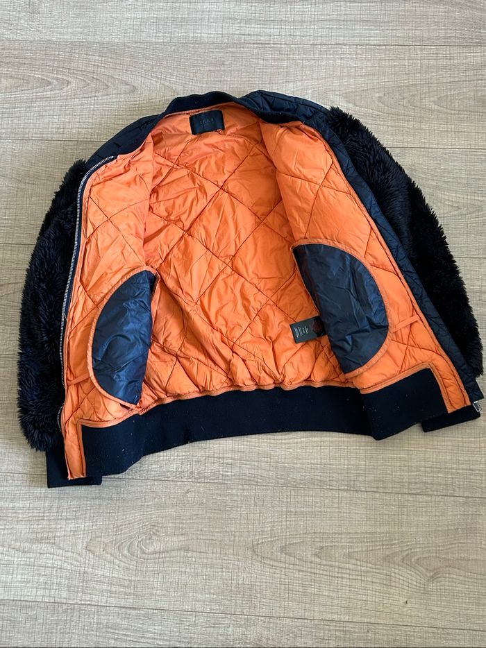 Manteau noir bi matière IKKS taille 36 TBE - photo numéro 8
