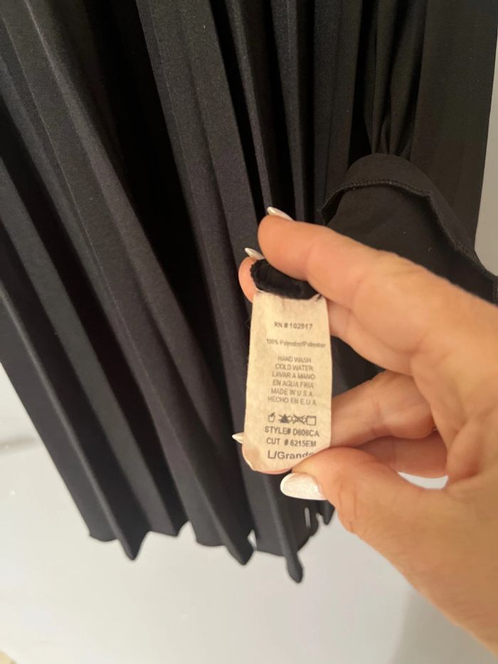 Robe courte plissée Noire - photo numéro 3