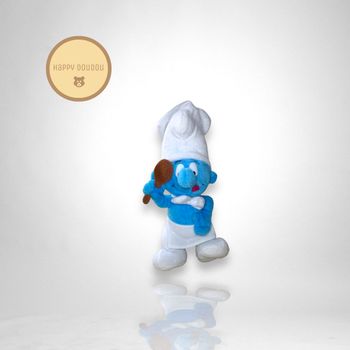 Peluche schtroumpf chef cuisinier P33
