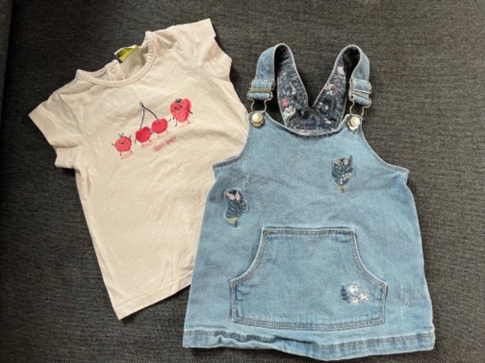 Ensemble robe en jeans et t shirt