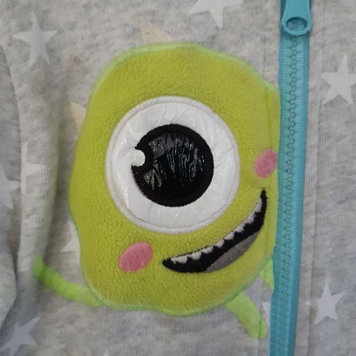 Veste à capuche chaude reversible Pixar Disney Monstre et Compagnie 5-6 ans 116cm - photo numéro 3
