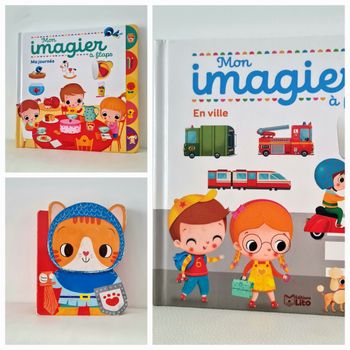 Lot livres - Imagiers à flaps + histoire - 2 ans 