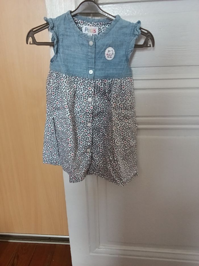 Robe la compagnie des petits bleu et multicolore