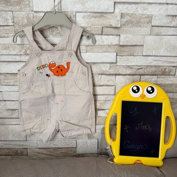 Salopette short Garçon - T1mois - Tisaia