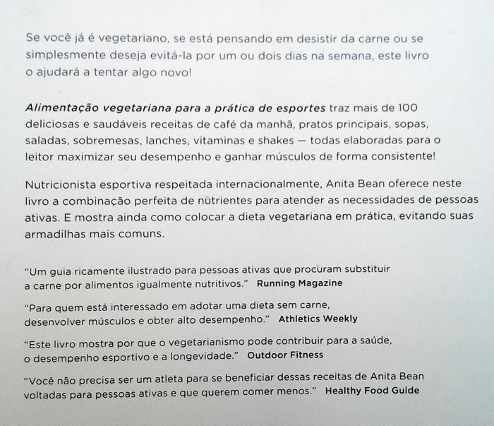 alimentacao vegetariana para a pratica de esportes 100 deliciosas receitas para uma vida ativa - photo numéro 3