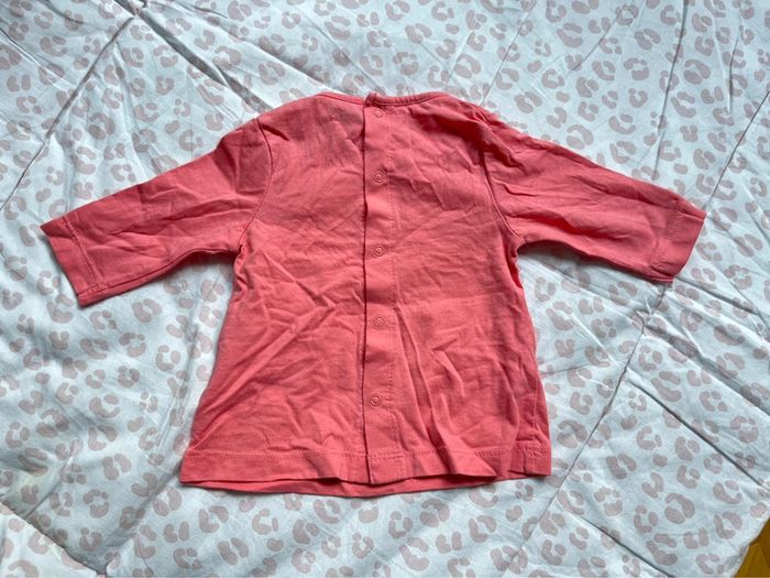 T shirt manches longues rose Kiabi 3 mois - photo numéro 3