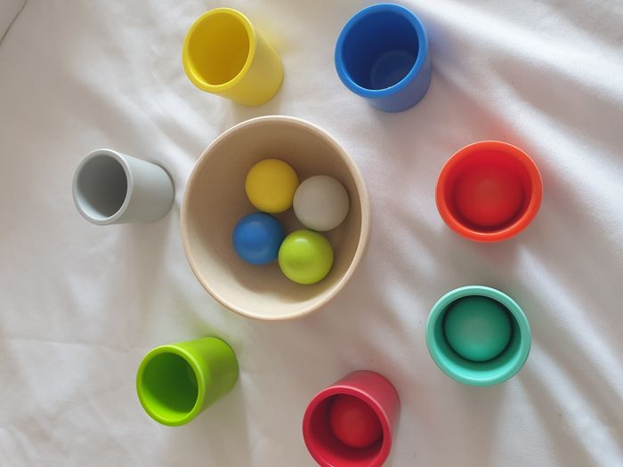 Tri couleurs bols balles Montessori - photo numéro 2