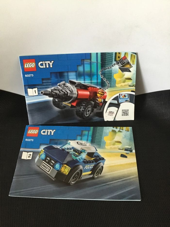 Lego City notices set 60273 police driller chase cambrioleur et sa foreuse