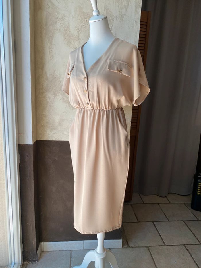 Robe beige Ineo couture M