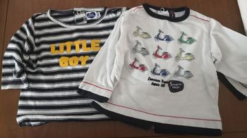 2 tee-shirt 6 mois manches longues
