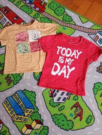 Lot 2 Tee shirt Disney Tex