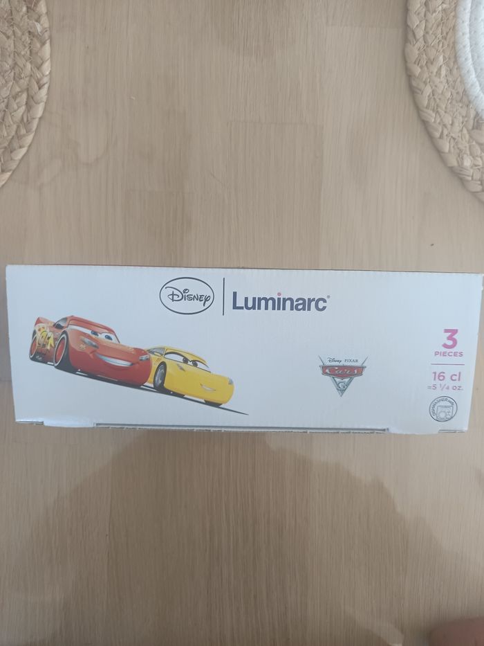 Lot de 2 lot de 3 verres cars Disney neuf - photo numéro 2