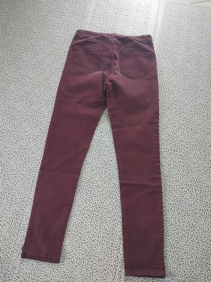 Jean slim bordeaux Cache Cache – T38 - photo numéro 7
