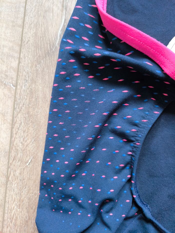 Maillot de bain femme 1 pièce natation piscine bleu et rose taille 38 40 - photo numéro 10