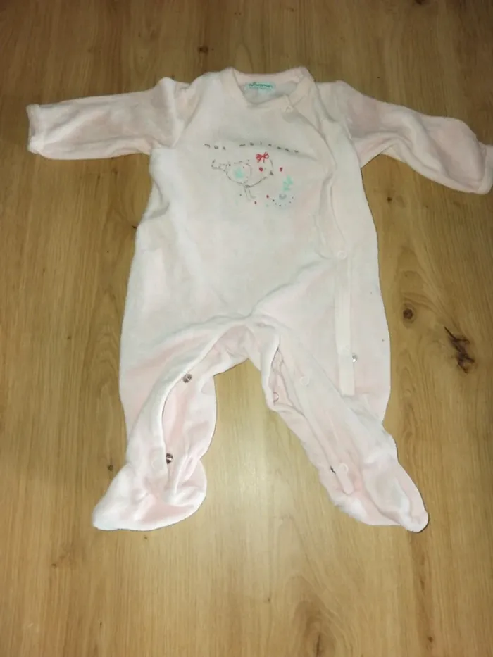 Lots de 3 pyjamas chaud taille 3 mois - photo numéro 2