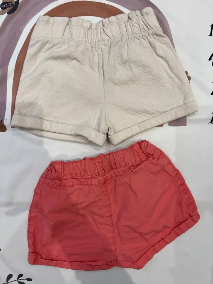 Lot de 2 shorts bébé fille - Obaïbi - 23 mois / 86 cm - photo numéro 2