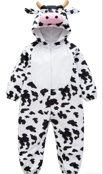 Déguisement combinaison vache Taille 6-7ans