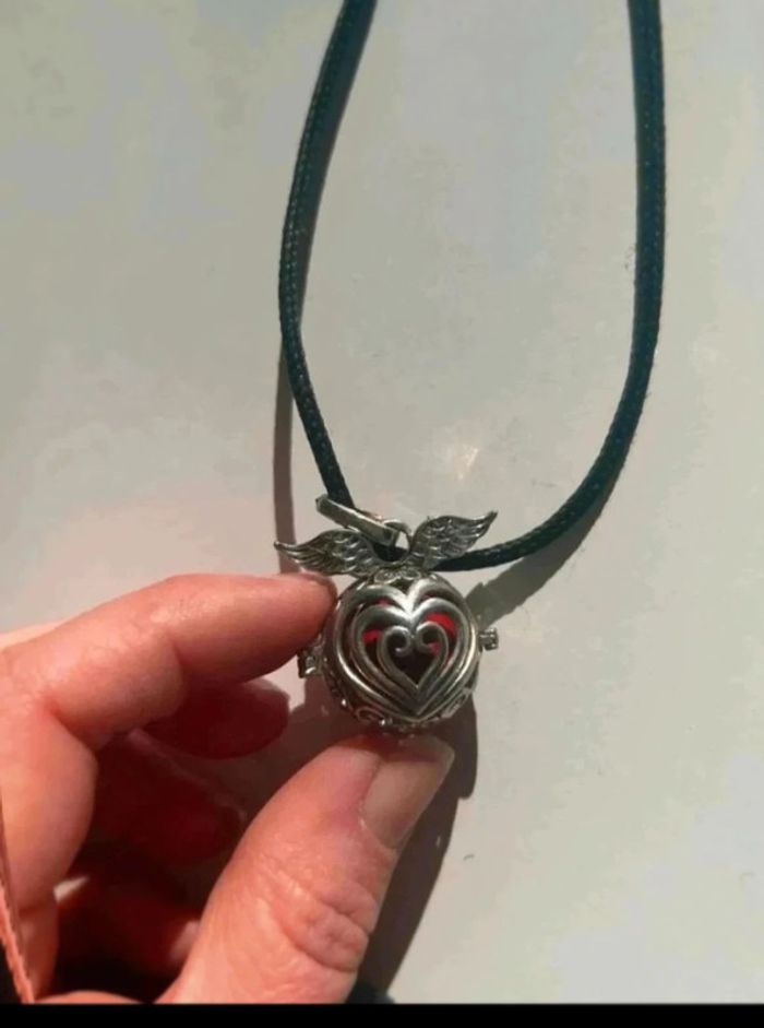 Collier bola de grossesse avec bille aile d ange