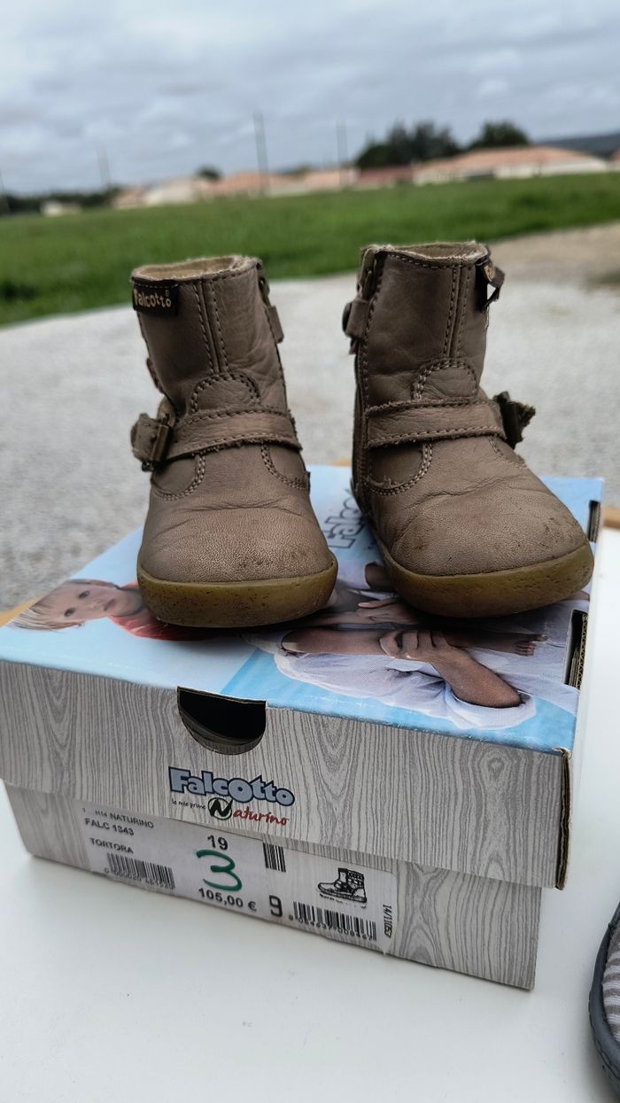 Bottines de marche pour premiers pas, taille  19