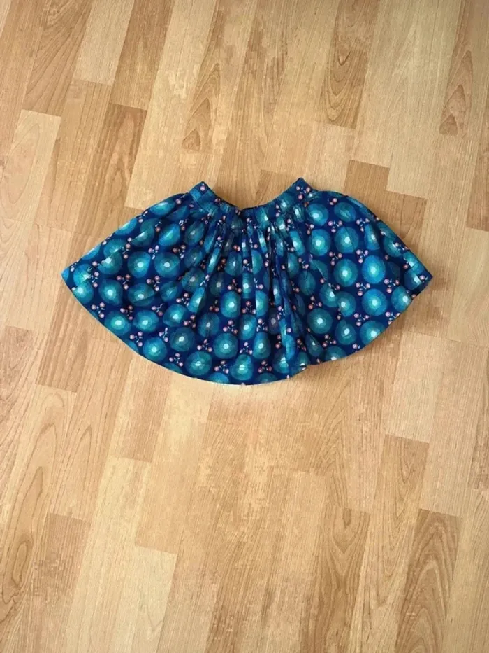 Jupe Okaïdi - Motifs graphiques colorés - Bleu marine - Taille 3 ans (98 cm) - photo numéro 2