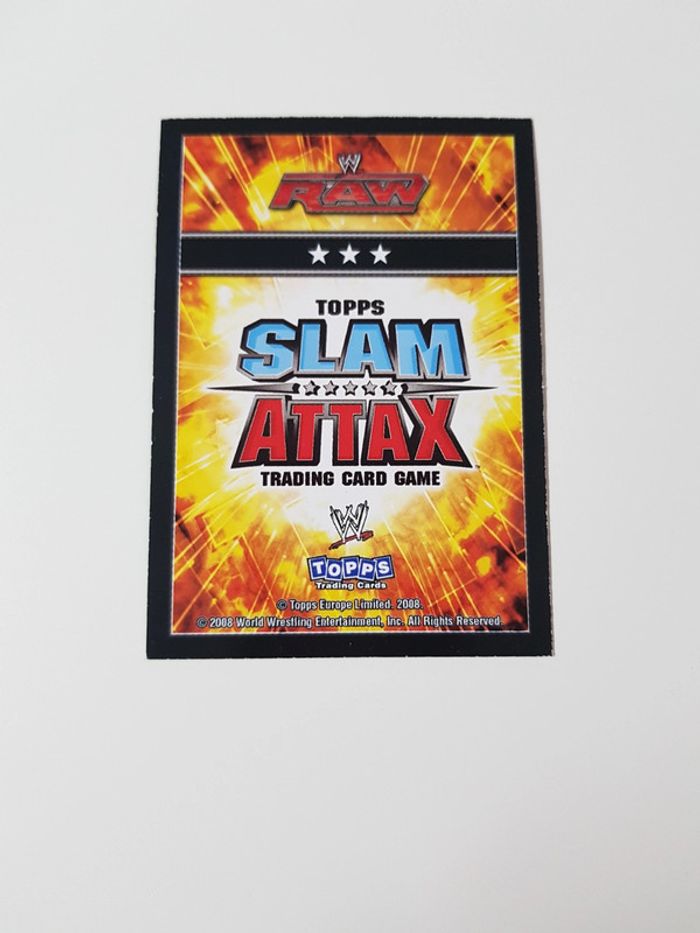 Carte Slam Attax : Raw Val venis - photo numéro 2