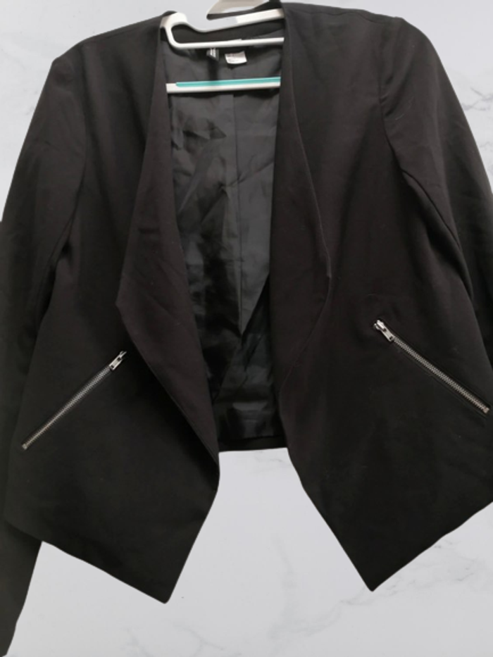 Blazer noir “H&M” chic et moderne Taille 36 - photo numéro 5
