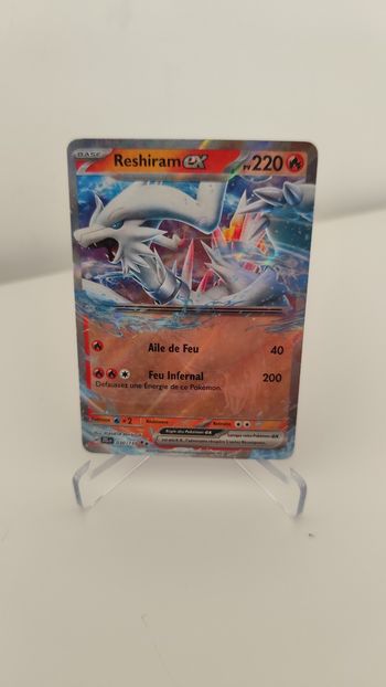 Carte Pokémon Reshiram Ex 030/159 Écarlate et violet Aventures Ensemble