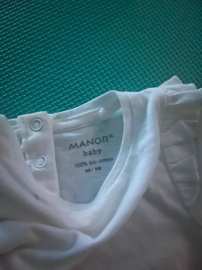 Tee shirt manches longues blanc Manor 6 M - photo numéro 2