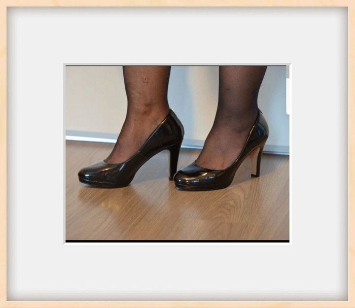 Escarpins vernis noirs P36