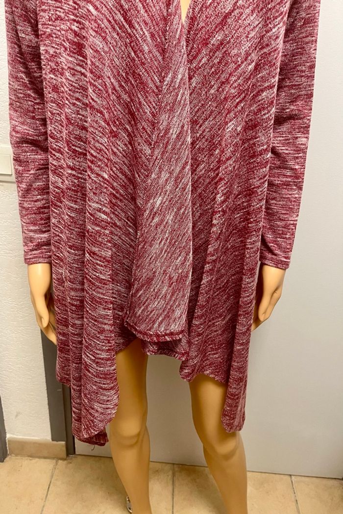 Gilet asymétrique bordeaux Jennyfer - photo numéro 7