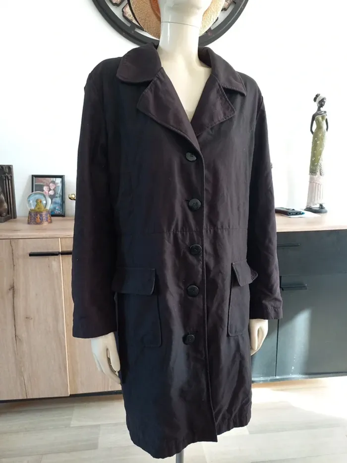 Manteau long noir L/XL - photo numéro 6