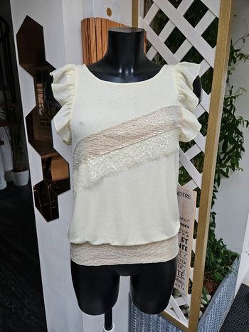 Bel&Bo blouse jaune et dorée taille XS