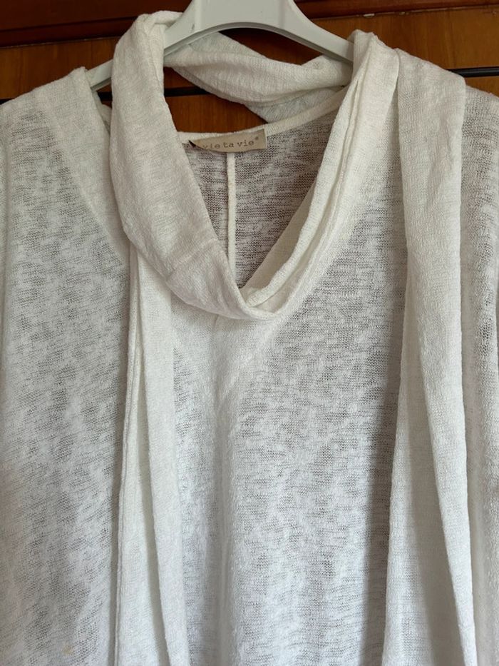 Blouse manches courtes Vie ta vie taille unique - photo numéro 4