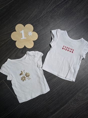 Lot de 2 t-shirt bébé 