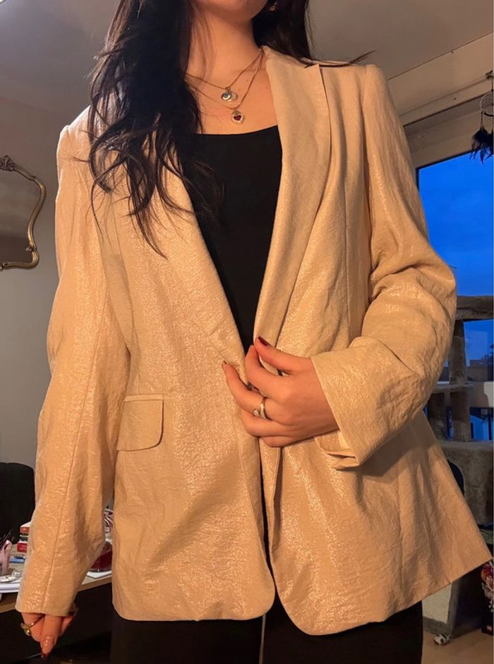 Blazer rose clair poudré 🩷