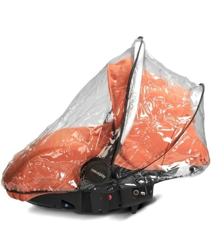 Couvercle De Pluie Transparent Pour Poussette Chien/Chat - Imperméable PU, Ventilation, Compatible Avec La Plupart Des Modèles