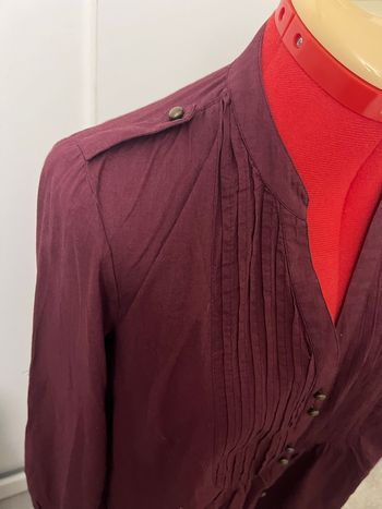 Tunique manches longues bordeaux Pimkie