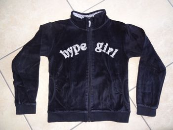 Pull velours noir T12ans