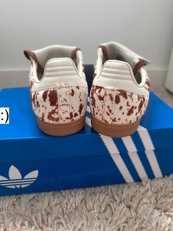 Adidas Samba Og LT cow print Brown White vache marron blanc - photo numéro 6