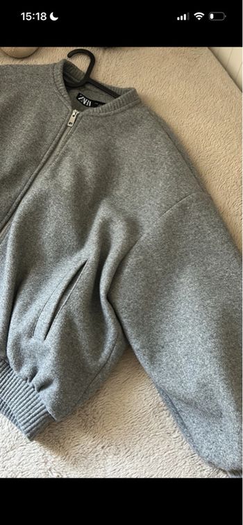 veste bombée zara grise 