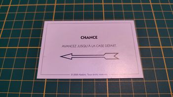 Carte chance case départ jeu de société Monopoly Et si le Monopoly était inventé aujourd'hui #C22